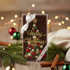 Christmas Milk Chocolate Bar – Festive Plain Milk Chocolate (110g)