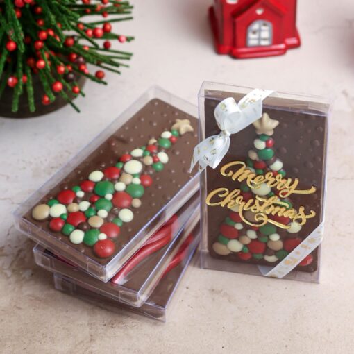 Christmas Milk Chocolate Bar – Festive Plain Milk Chocolate 110g &bull;