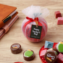 Alternative view of Happy Teacher’s Day Apple Chocolate Box – 100g