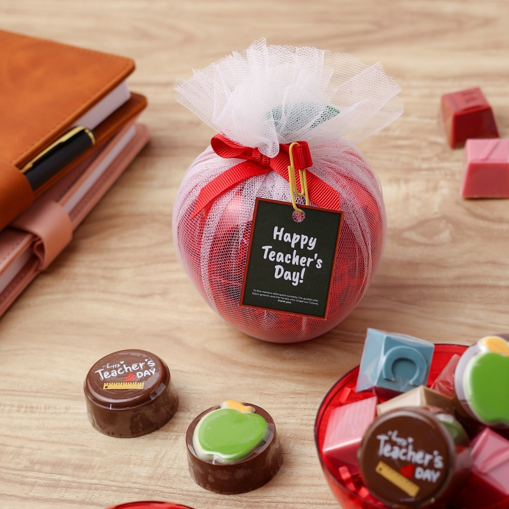 Happy Teacher’s Day Apple Chocolate Box – 100g Happy Teacher’s Day Apple Chocolate Box – 100g - Image 2