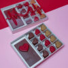 Heart Beat Chocolate Box &bull; <p data-start="449" data-end="820"><span style="font-family: times-new-roman;">A perfect harmony of romance and indulgence.</span><br data-start="493" data-end="496" /><span style="font-family: times-new-roman;">This 500g Heart x Flower chocolate box features a heart-shaped arrangement of premium assorted chocolates, beautifully topped with elegant flower details. Available in <strong data-start="664" data-end="671">Red</strong> or <strong data-start="675" data-end="683">Pink</strong>, it’s designed to say <em data-start="706" data-end="712">love</em> at first sight — and first bite. Ideal for Valentine’s Day, anniversaries, or unforgettable romantic gifts.</span></p> <p data-start="822" data-end="873"><span style="font-family: times-new-roman;"><strong data-start="822" data-end="833">Weight:</strong> 500g</span><br data-start="838" data-end="841" /><span style="font-family: times-new-roman;"><strong data-start="841" data-end="862">Colors Available:</strong> Red & Pink</span></p>
