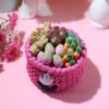 Easter Garden Chocolate Basket 400g - Pink Easter Garden Chocolate Basket 400g Pink • <span style="font-family: times-new-roman;">Celebrate Easter with our<em data-start="221" data-end="266"> Easter Garden Chocolate Basket – 400g</em></span> <span style="font-family: times-new-roman;">Beautifully arranged in a soft woven basket, this charming collection is perfect for gifting and sharing sweet Easter moments.</span> <span style="font-family: times-new-roman;">A unique chocolate gift that blends elegance, flavor, and seasonal joy.</span>